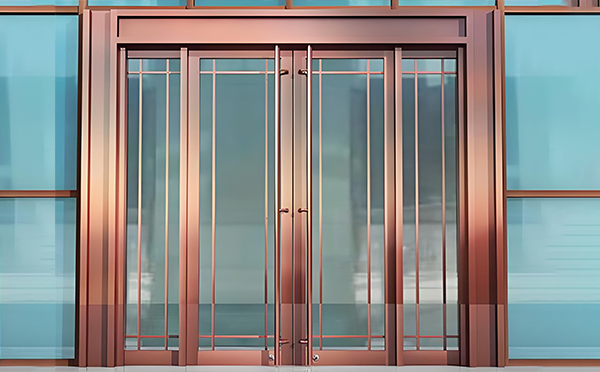 人民路街道玻璃地弹门